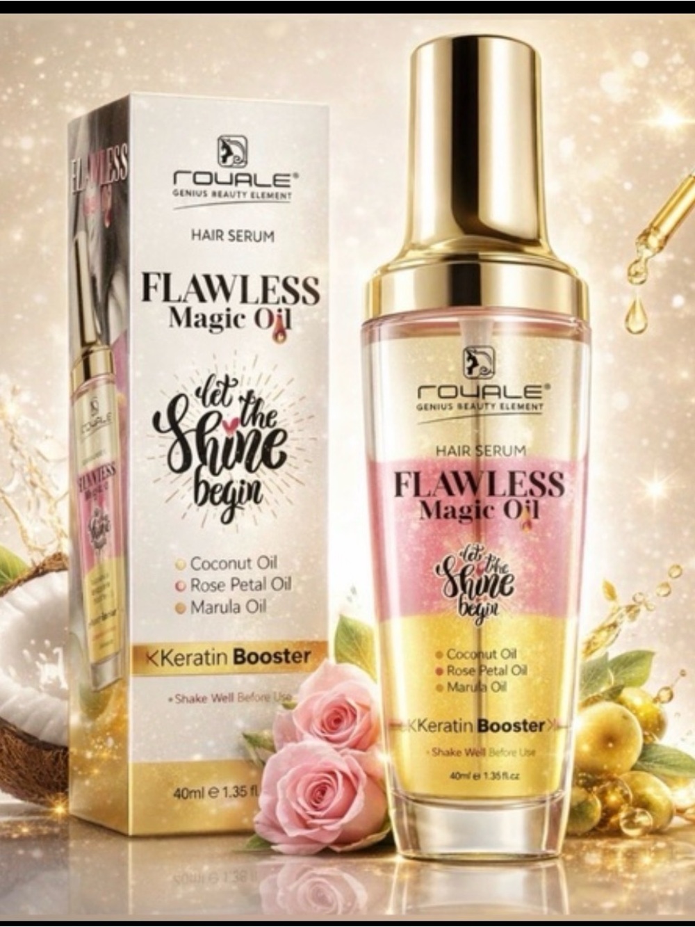 Royale Genius Heating Element Flawless Magic Oil Hair Serum BRAND NEW